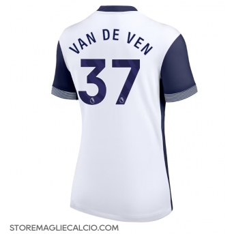 Tottenham Hotspur Micky van de Ven #37 Maglia Gara Casa Repliche 2024-25 Donna